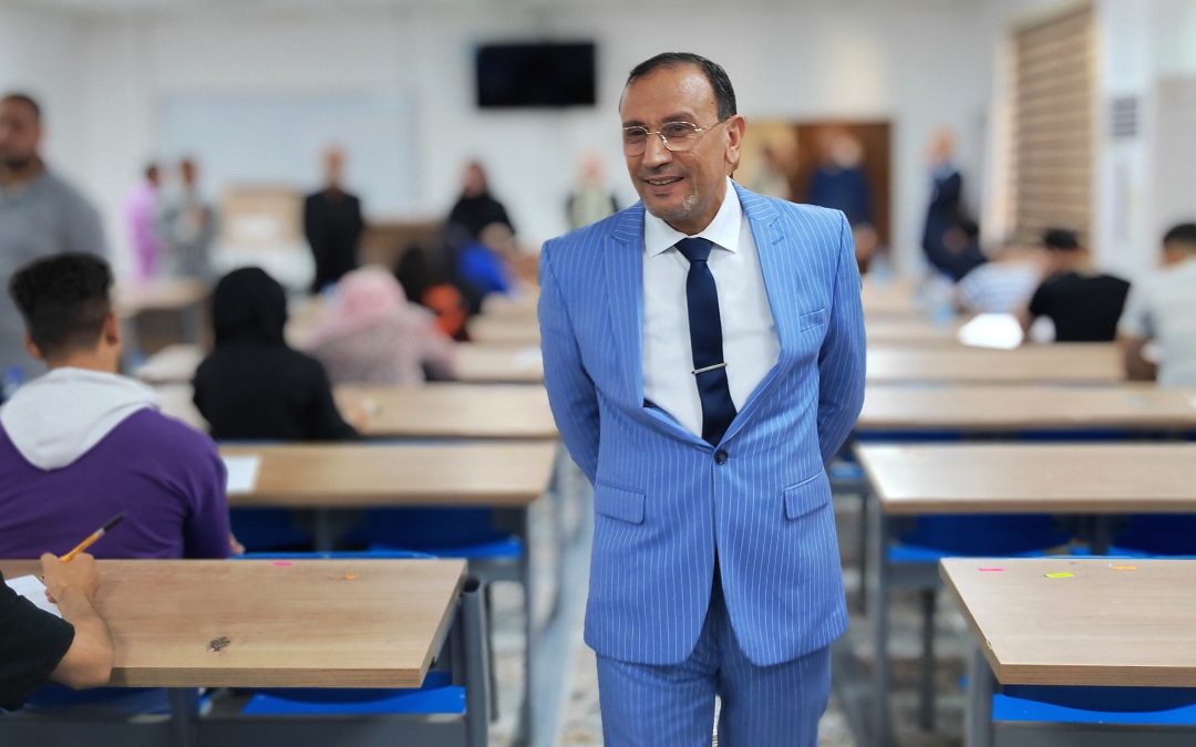 عميد كلية دجلة الدكتور سعيد عبدالهادي المرهج يتفقد القاعات الامتحانية